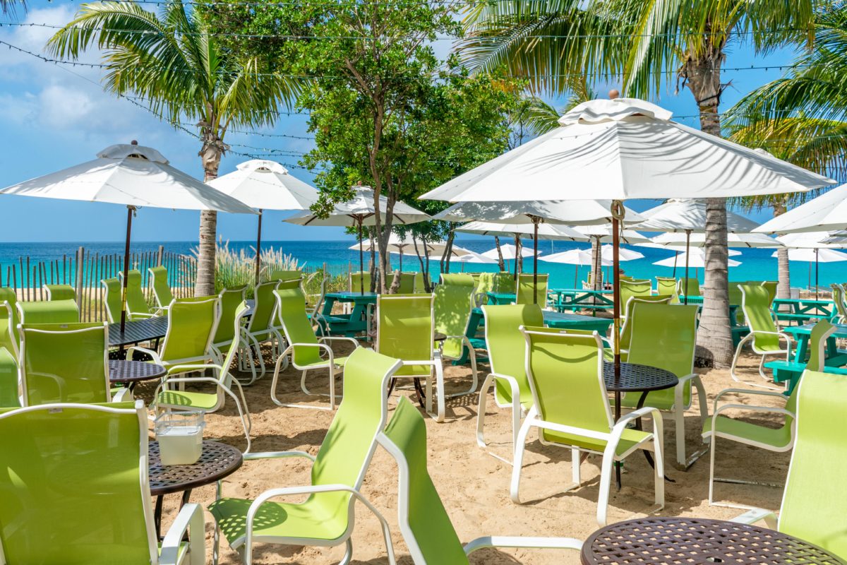 Sandy Seating at Blanchards Beach Shack, Anguilla