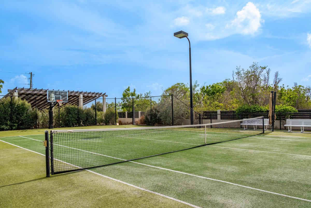 Combination Tennis/Basketball Court