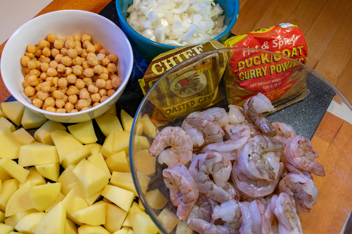 Curry Shrimp Makings