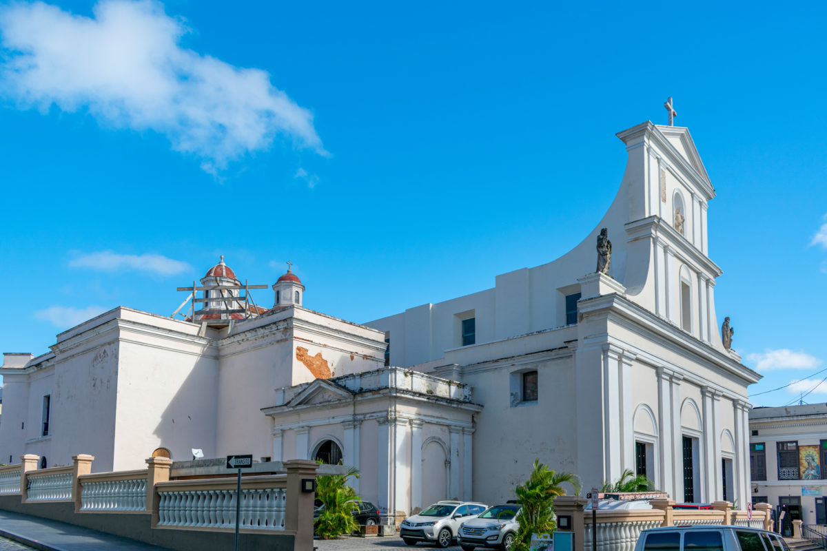 San Juan Cathedral street view profile