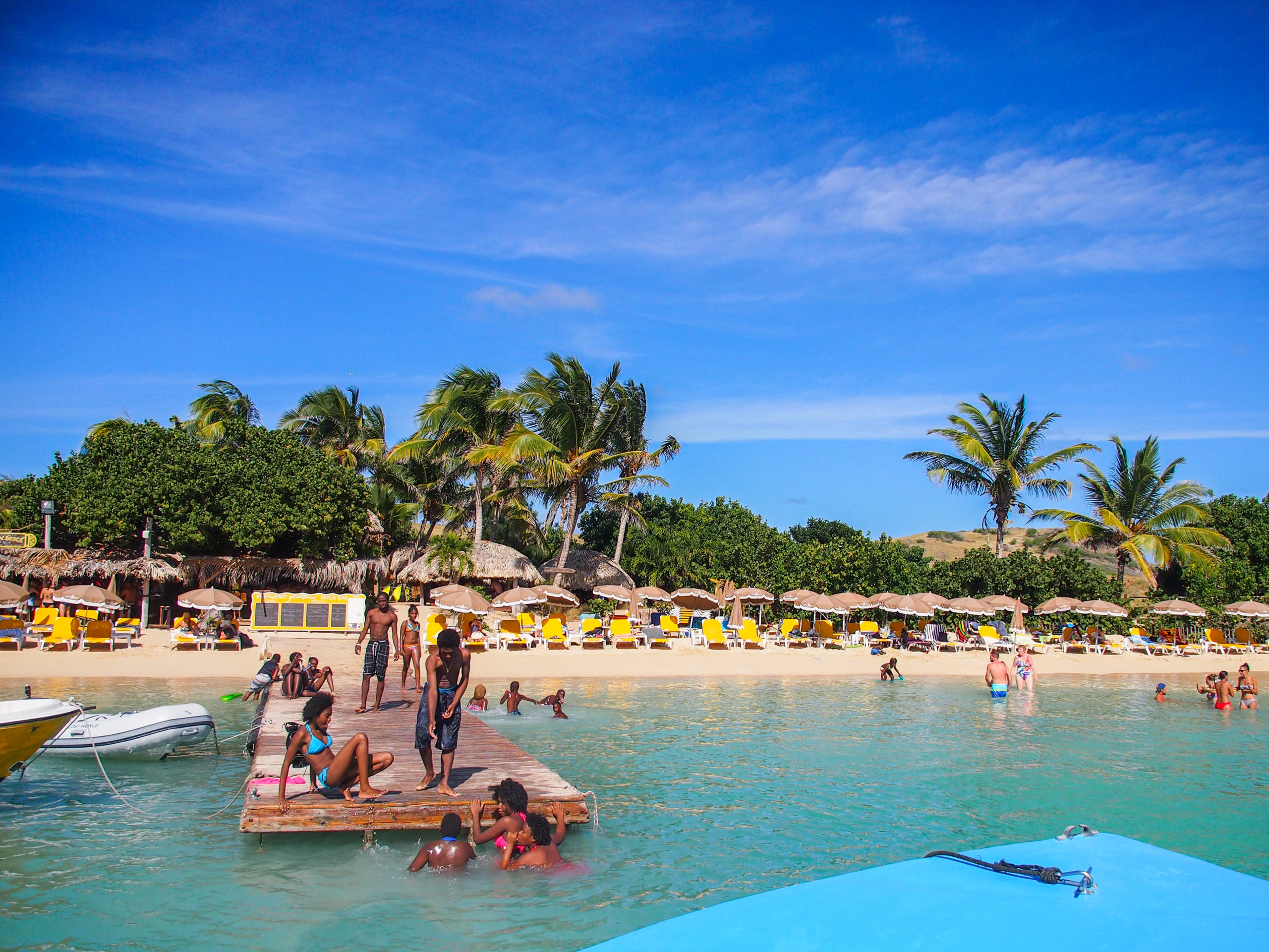 Pulling Up To Pinel Island, Saint Martin