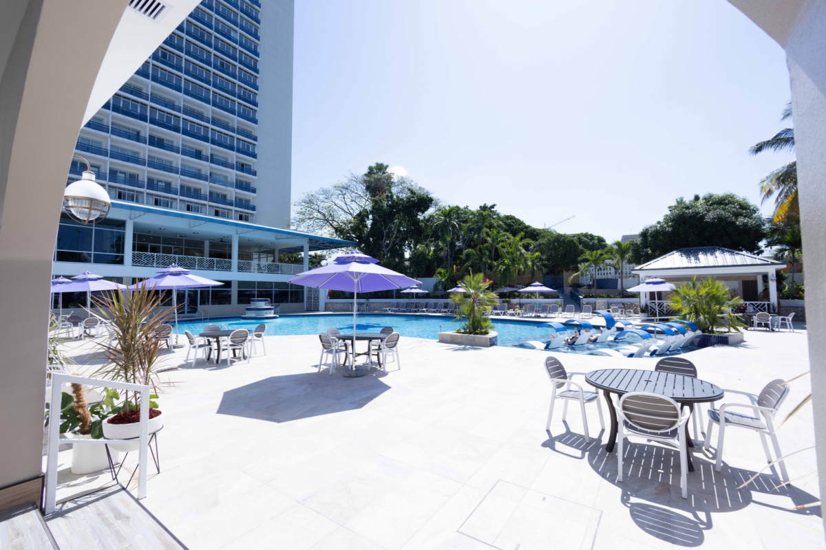 Poolside at The Jamaica Pegasus Hotel